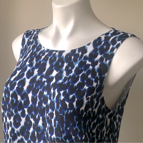 LE GALI Alyssa Sleeveless Layered Animal Print Tie Back Blouse, S NWT - Picture 5 of 10